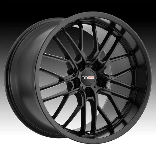 Cray Eagle Matte Black Custom Corvette Wheels 1